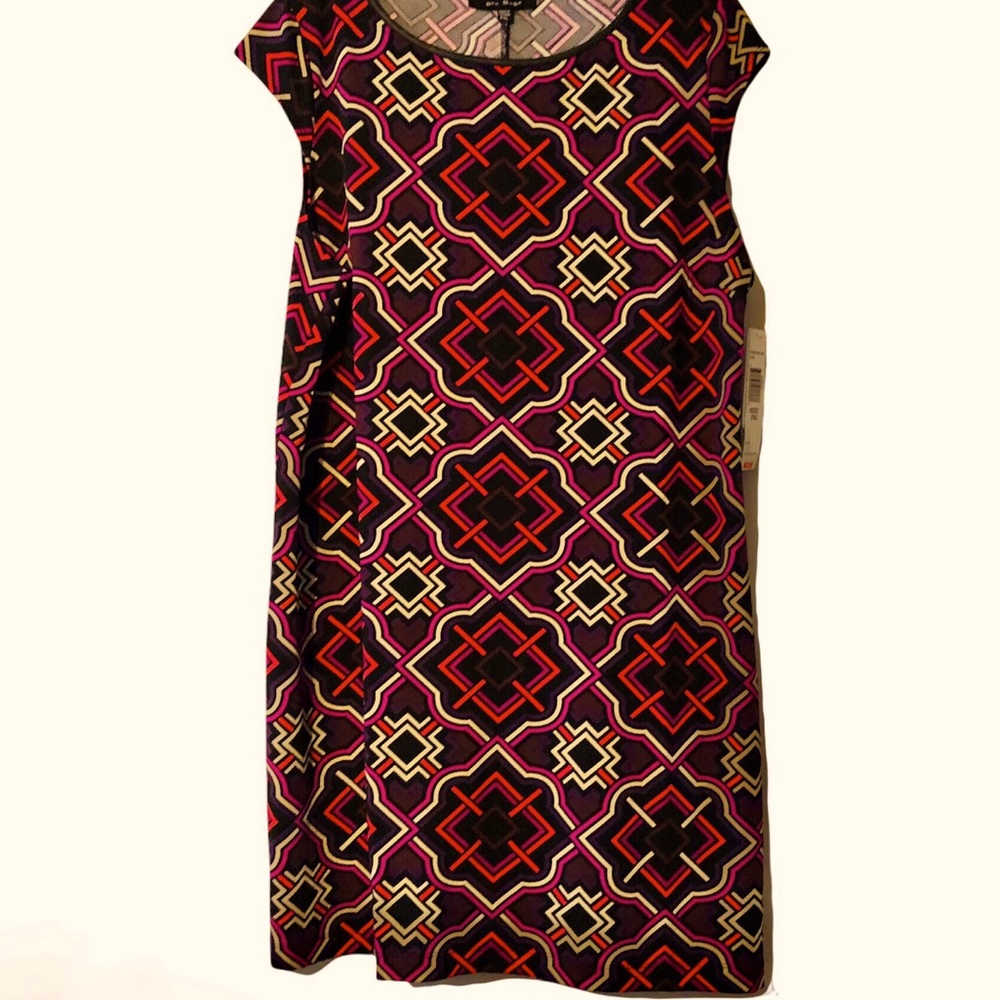 BLU SAGE | Mosaic Print Cap Sleeve Dress | XL